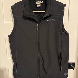 Cinch Men’s Solid Bonded Softshell Zip Vest
